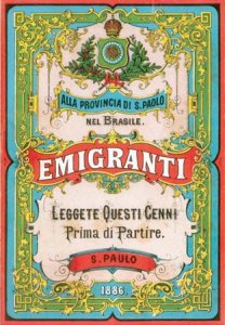 Guida per gli emigranti italiani diretti in
Brasile. Rio de Janeiro, 1886. - Archivio BPP