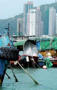 Il villaggio galleggiante di Aberdeen, a Hong Kong. - Archivio BPP