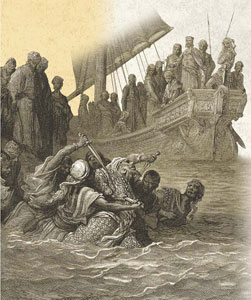 Gustave Doré, “L’uccisione di Almoadam”.