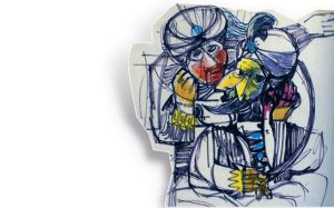 “Il Gran Visir
e il suo consigliere”, in una modernissima interpretazione del neretino Nino Della Notte.(1979).