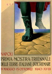 Banca d’Italia,
Bozzetto per un manifesto dell’Esposizione “Terre italiane d’oltremare”, Napoli, 1940. - Archivio B.I.