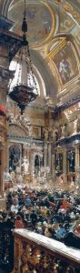 Giacinto Gigante, “La Cappella del tesoro in San Gennaro”, 1863, Napoli, Museo di Capodimonte. - Archivio BPP