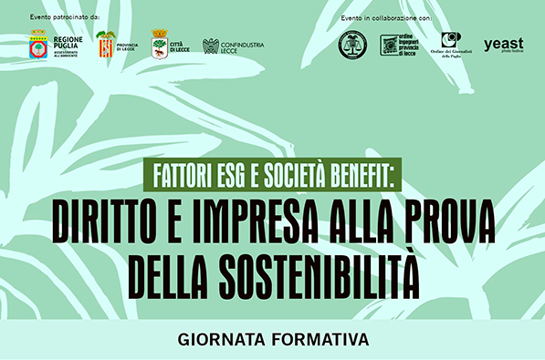 Fattori ESG e Società Benefit: diritto e impresa alla prova della sostenibilità