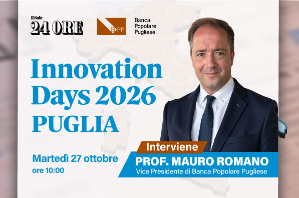 Banca Popolare Pugliese a Innovation Days 2026 Puglia: a sostegno delle imprese e del territorio