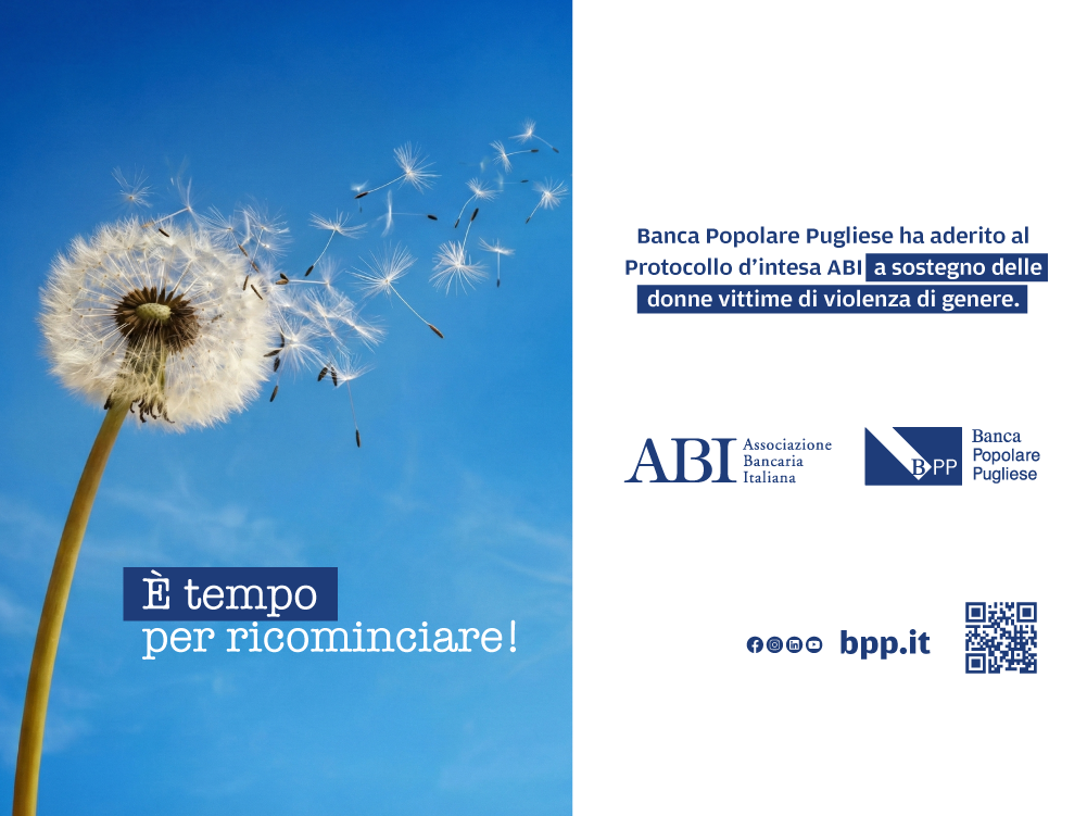 BPP aderisce al Protocollo d'intesa ABI a sostegno delle donne vittime di violenza di genere