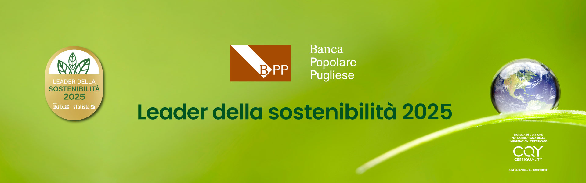 bpp - leader sostenibilità 2025