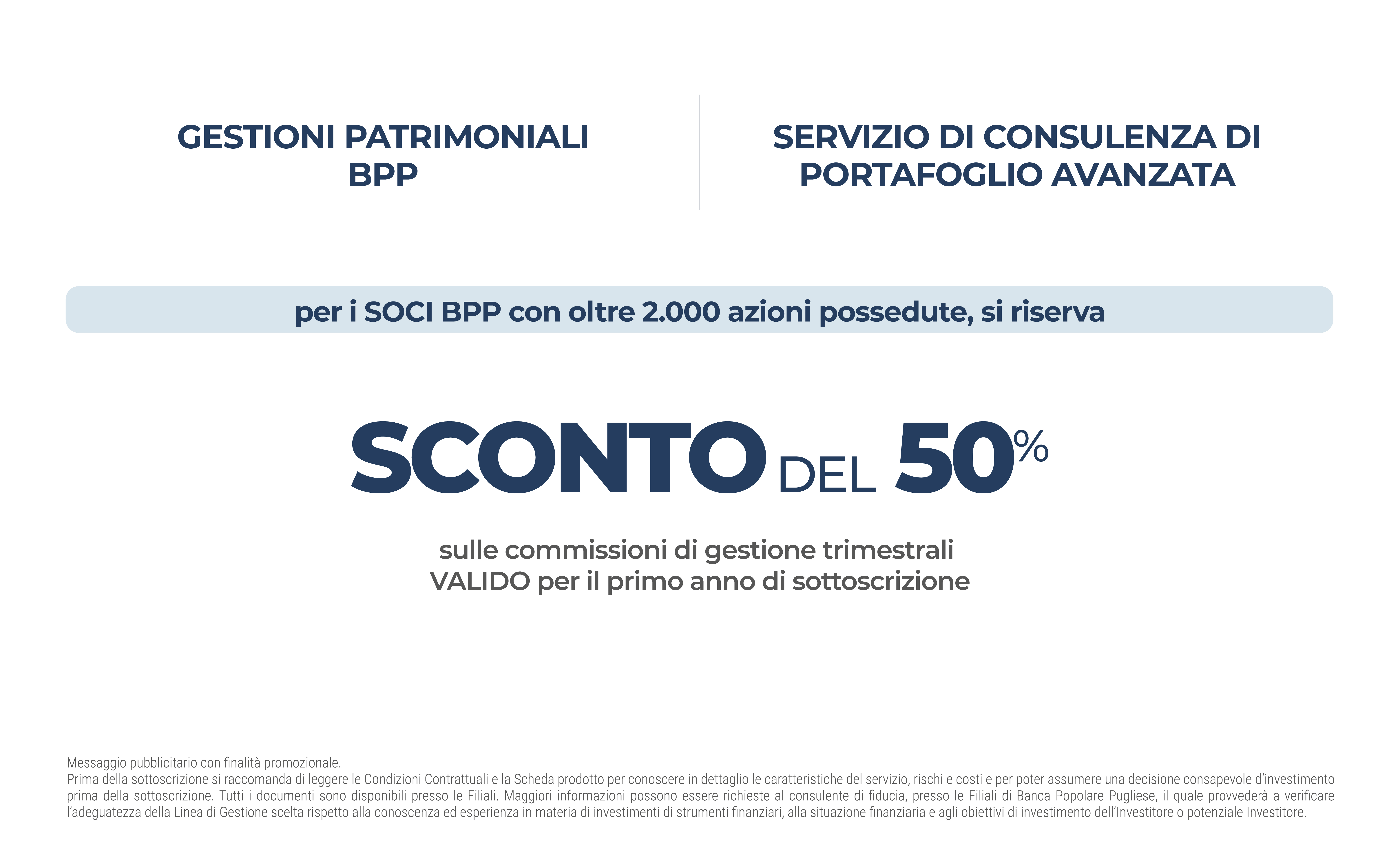 bpp - le tue esigenze di investimento - tabella dati