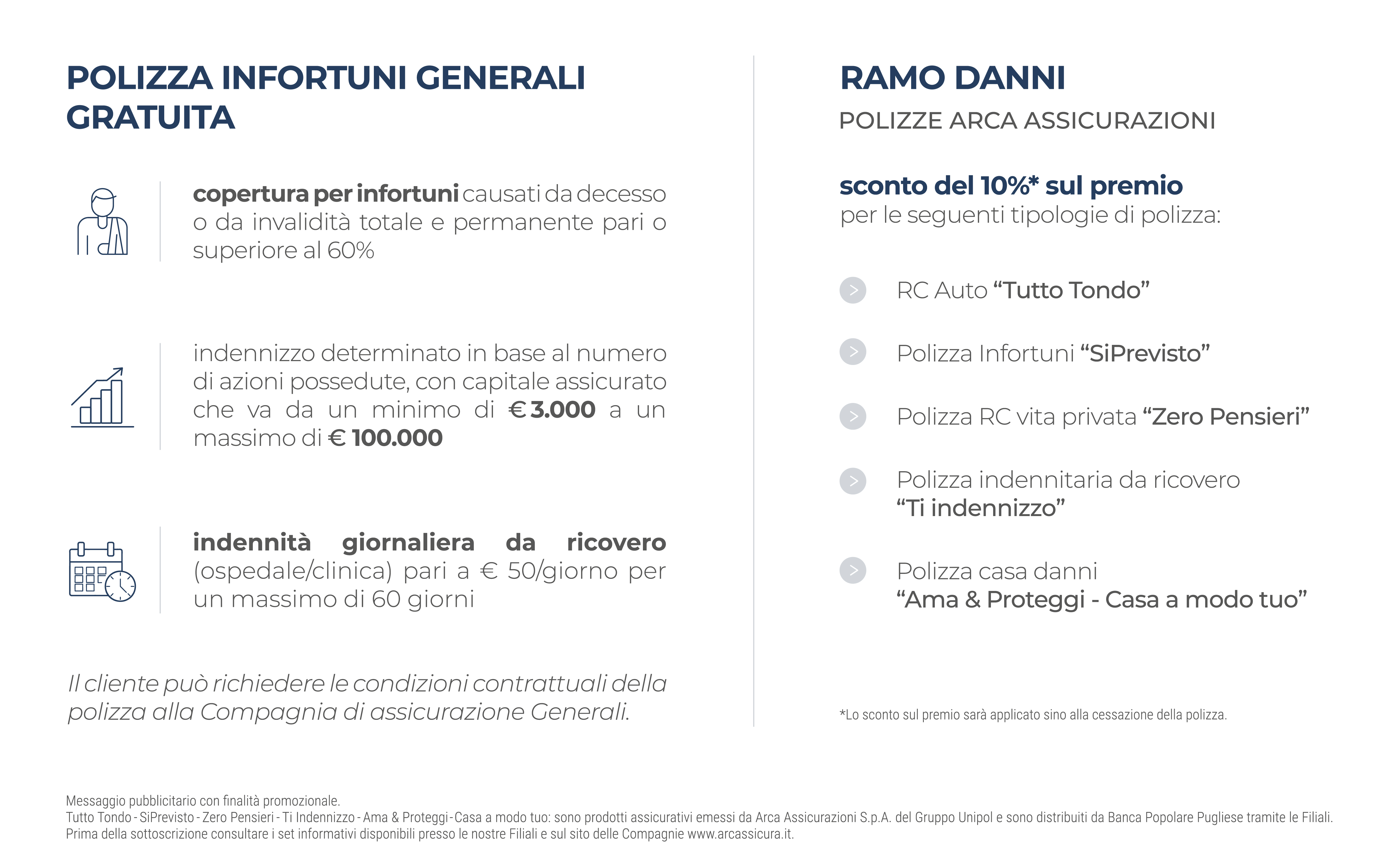 bpp - le tue esigenze di protezione - tabella dati
